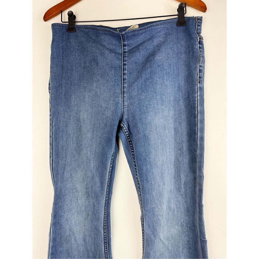 Free People Women's Blue We The Free Penny Pull-On Flare Jeans Size 30 - Picture 5 of 11